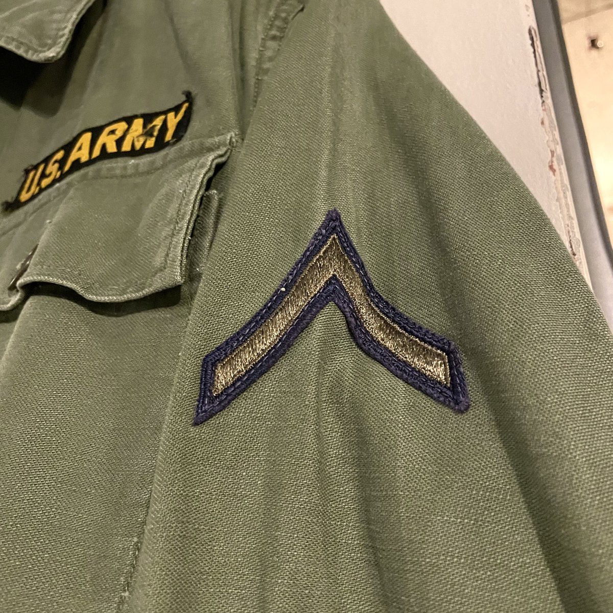 50s US ARMY ユーティリティシャツ 筒袖タイプ 初期型 シャツ