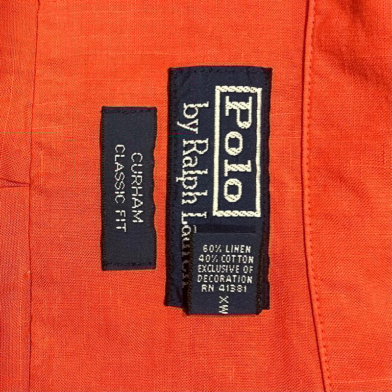 90sポロバイラルフローレン CURHAM オープンカラーシャツ　実寸L~XL fit=scale-down,w=1200
