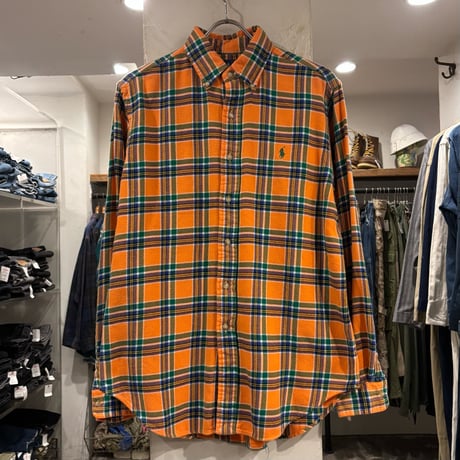 Ralph Lauren　L/S ネルシャツ　Size M　ラルフローレン　CLASSIC FIT　コットンシャツ　(S5272)
