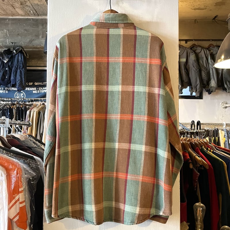 80s BIG MAC ネルシャツ USA製 コットンシャツ チェック柄 ワーク