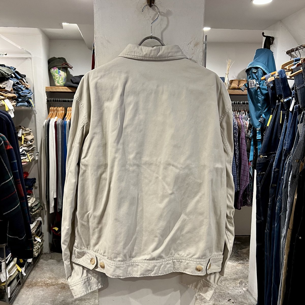 【美品】ポロラルフローレン スイングトップ ホワイトLサイズ Polo Ralph Lauren スウィングトップ ラルフローレン オフホワイト L