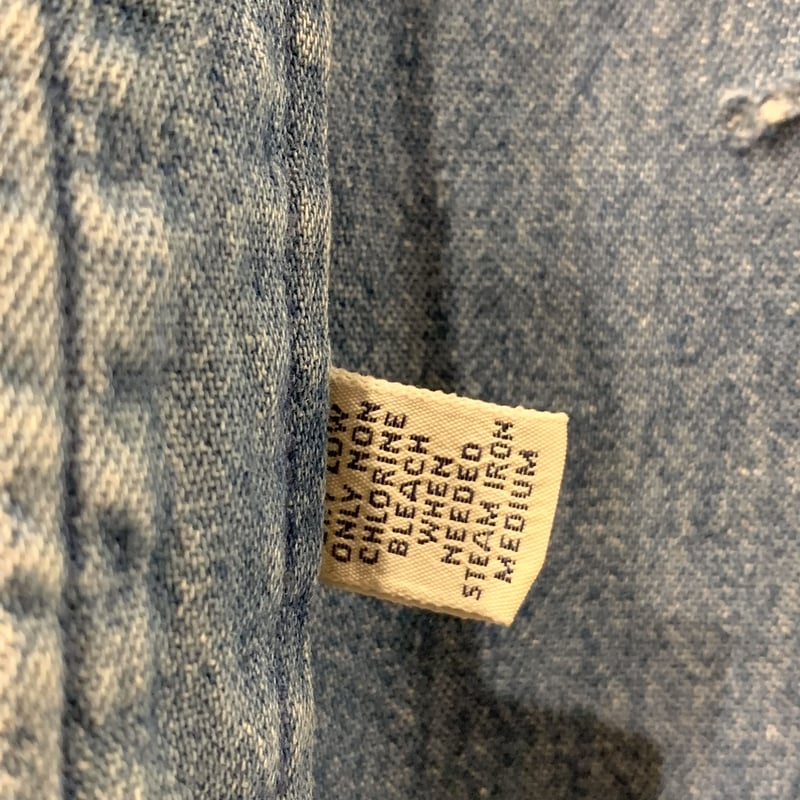 80s POLO RALPH LAUREN L/S デニムシャツ 白タグ ラルフローレン