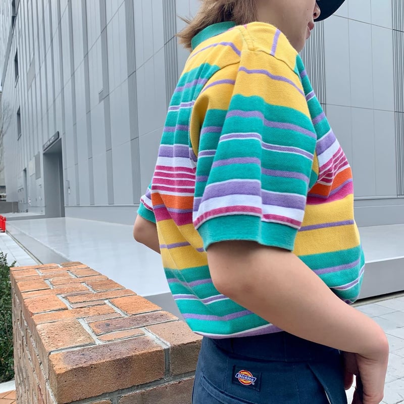 POLO by Ralph Lauren ポロシャツ カラフルボーダー ラルフ POLO by Ralph Lauren ポロシャツ カラフルボーダー ラルフ