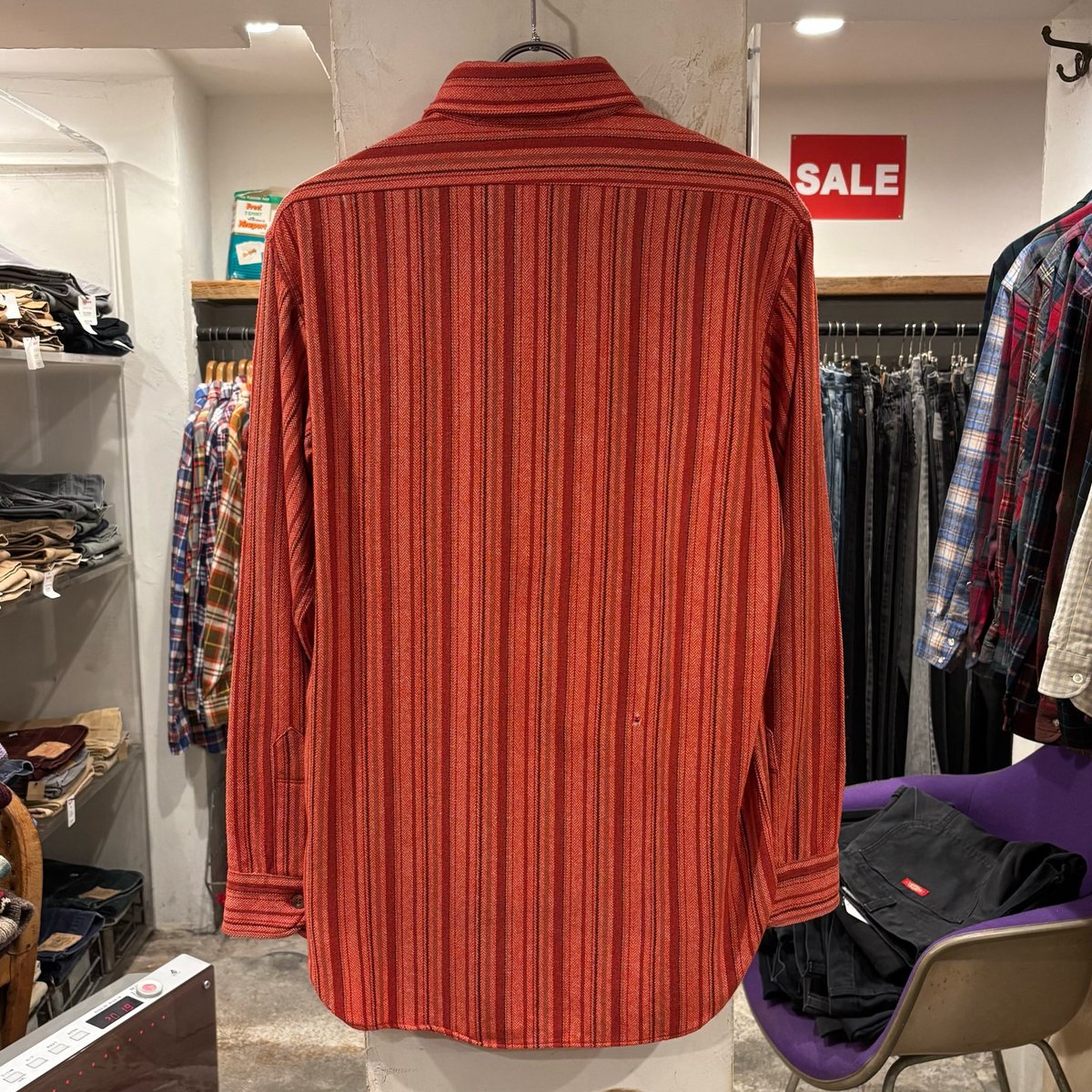 60s PENDLETON L/S ウールシャツ Size M USA製 ストライプ ペンドル