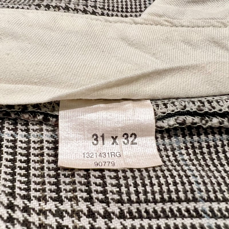 POLO by Ralph Laure グレンチェック 千鳥格子柄 タック入り