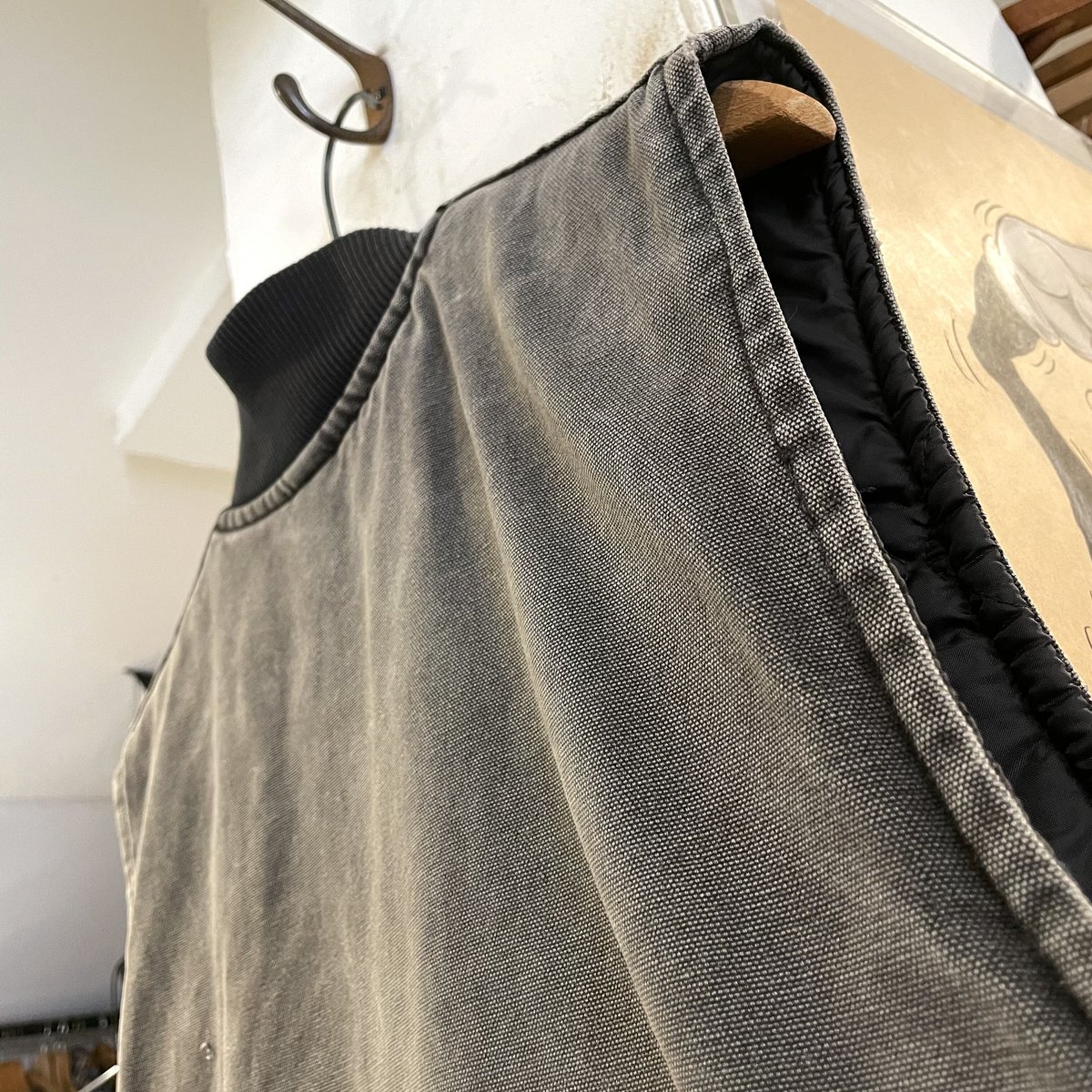 90s Carhartt ダック地ベスト USA製 カーハート ブラック (S1428 90s Carhartt ダック地ベスト USA製 カーハート ブラック (S1428
