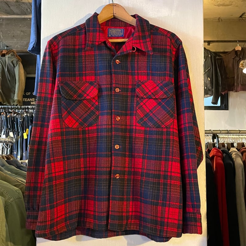 70s PENDLETON Wool Shirt USA製 ウールシャツ ボックスシルエット