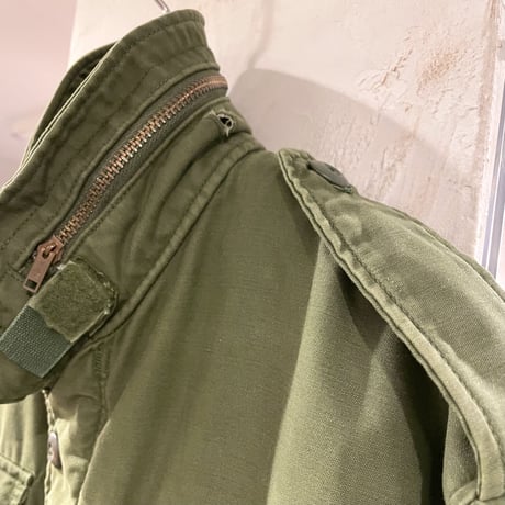 70s　US MILITARY　M-65 Field Jacket　3rdタイプ　ブラスジップ　フィールドジャケット　1972年　ミリタリージャケット　(S1736)