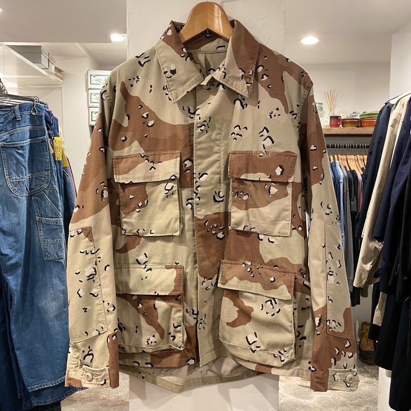 US MILITARY 80s アメリカ軍6Cデザート チョコチップカモ BDU