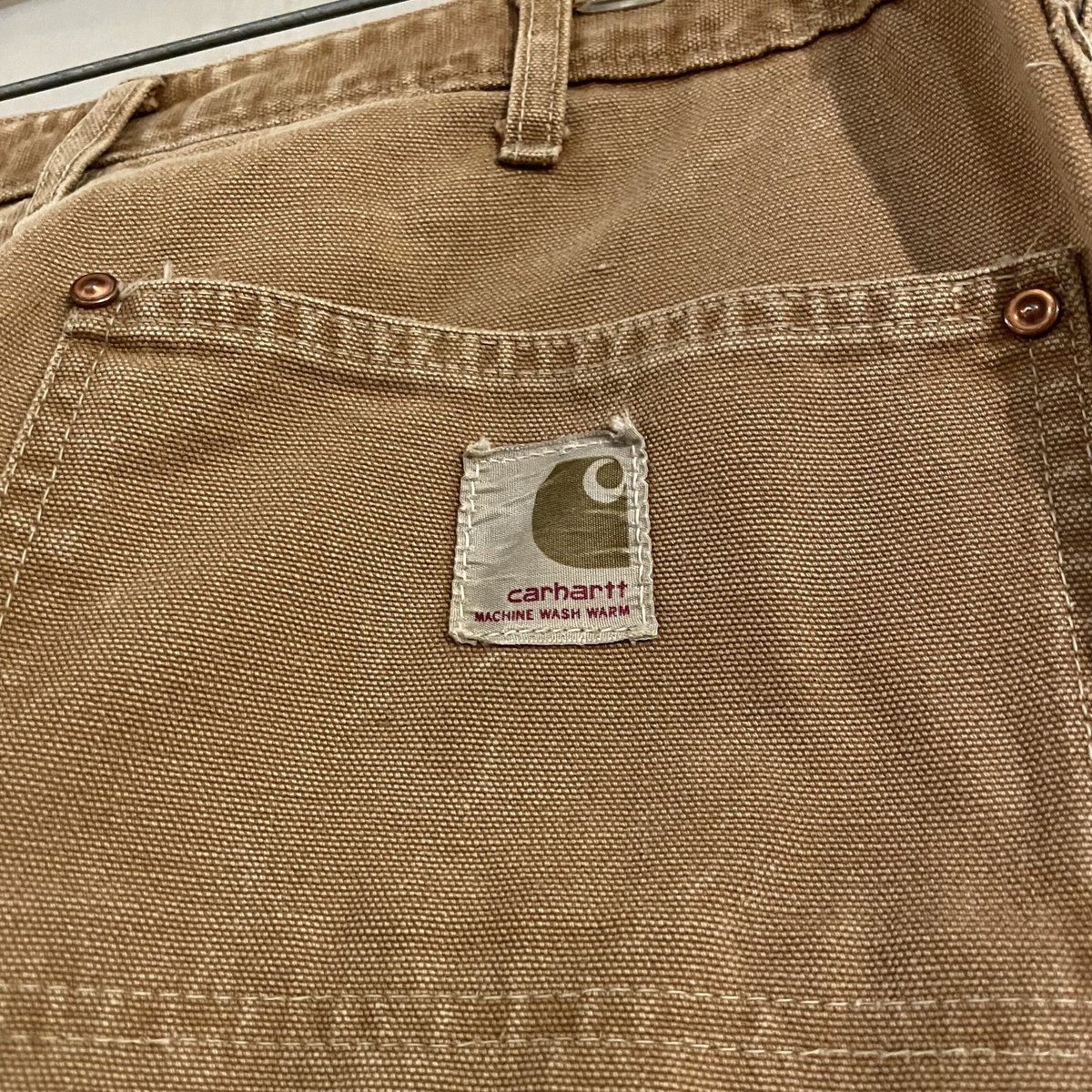 70s Carhartt ダック地 ペインターパンツ ダブルニー 33×28 USA製 42 