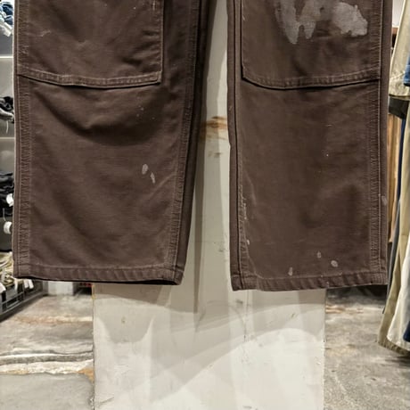 Carhartt　Double Knee Pants　36×30　ダック地　ペインターパンツ　ダブルニー　ワークパンツ　カーハート　ダークブラウン　(S5649)