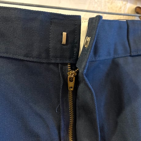 90s　Dickies 874　ワークパンツ　ディッキーズ　ネイビー　35×30　USA製　(S3974)