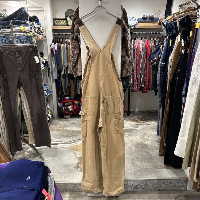 90s Carhartt ダック地 オーバーオール ダブルニー カーハート