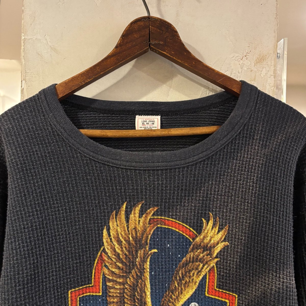 80s 3D EMBLEM HARLEY-DAVIDSON L/S サーマル USA製 ハーレ