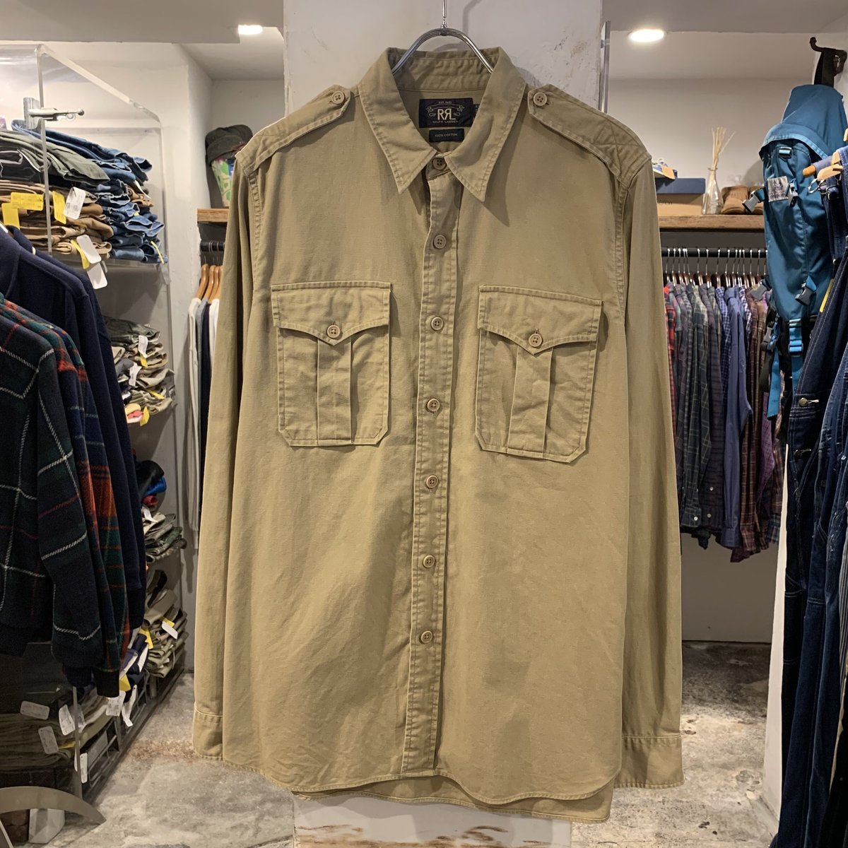 RRL サファリシャツ ダブルアールエル ラルフローレン