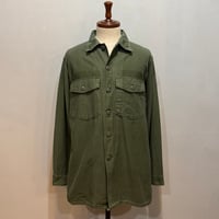 60s　US MILITARY　ユーティリティシャツ　Size 16½　シャツ袖　OG 107 COTTON SATEEN　ミリタリーシャツ　1966年　(S5365)