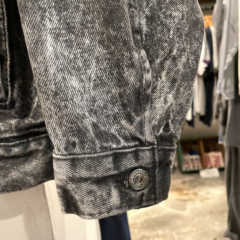 値下げです ビンテージ　ＡＢＵ1750Ａ 80s Levi's 57508-0256 ブラックデニムジャケット USA製