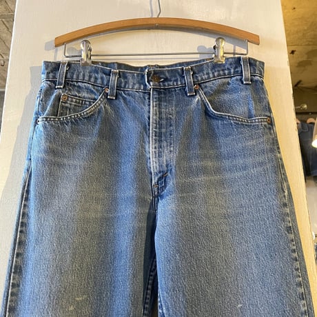 80s　Levi’s 20505 0217　デニムパンツ　34×34　USA製　裾チェーンステッチ　(S3624)