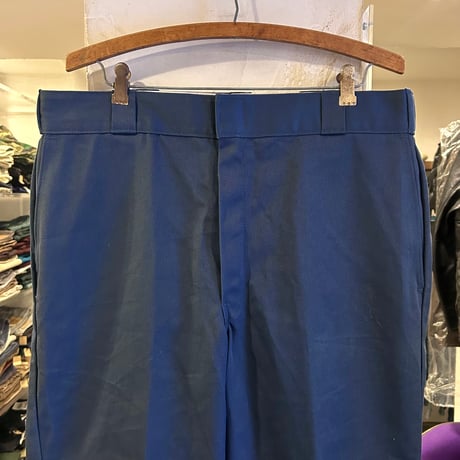 90s　Dickies 874　ワークパンツ　ディッキーズ　ネイビー　35×30　USA製　(S3974)