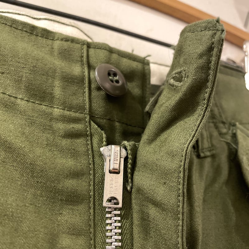 パンツ 60s M-65 FIELD TROUSERS Gripper scovill S-S】U.S.Army M-65 Field Trousers Aluminum Zipper 