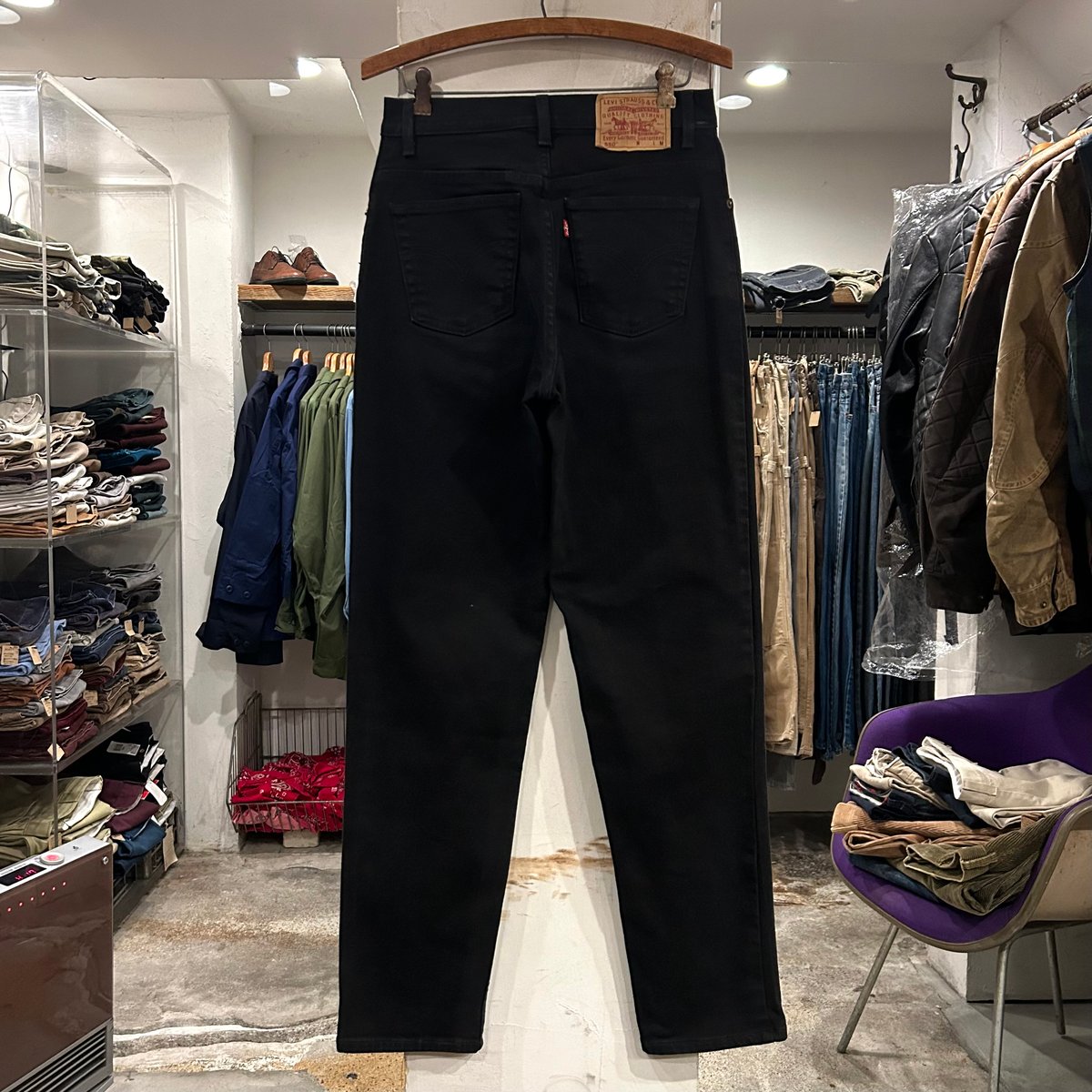 Levi's(リーバイス) 90's 550 black denim pants ブラック