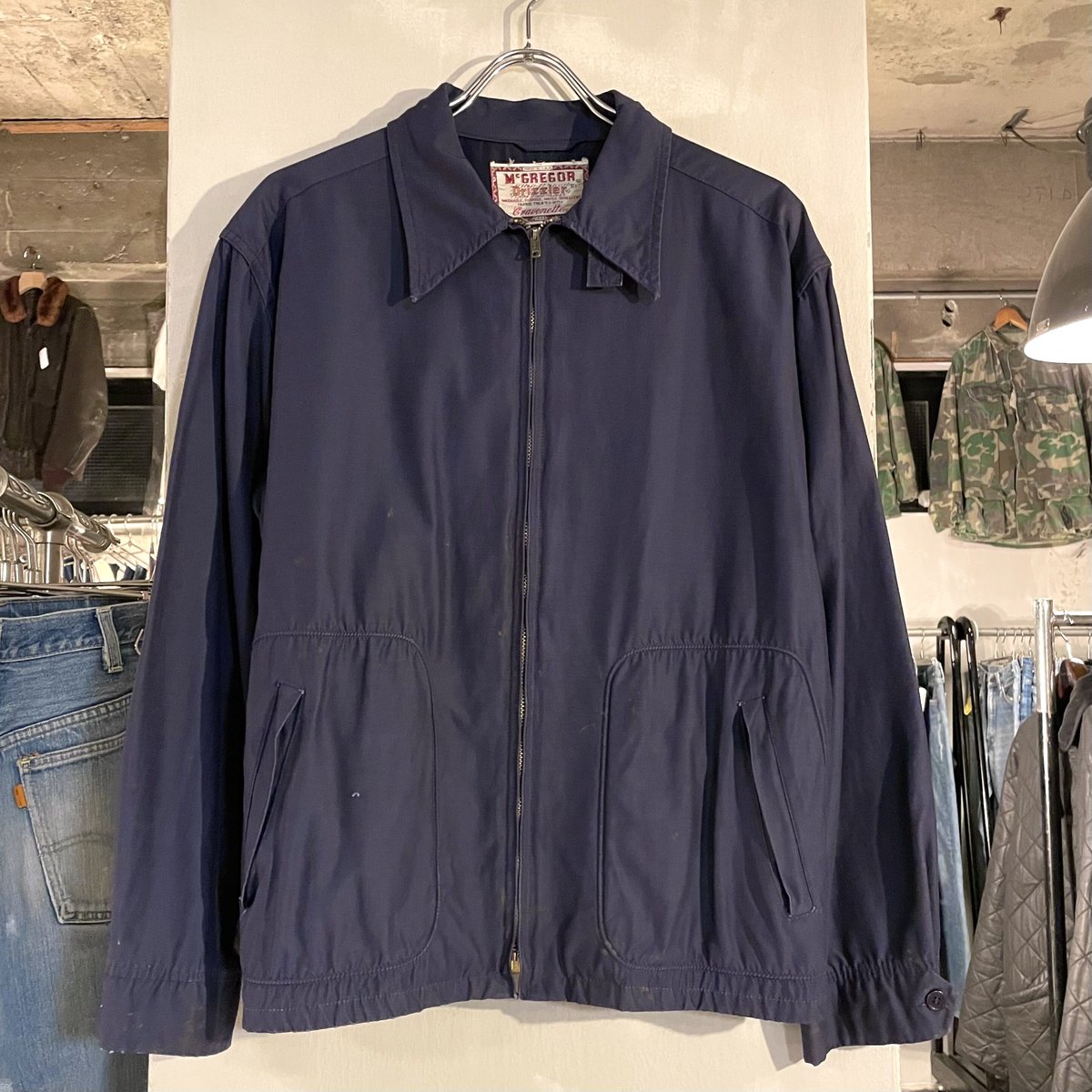 60s McGREGOR Drizzler ドリズラージャケット 紺 USA製 60s McGREGOR Drizzler ドリズラージャケット 紺 USA製
