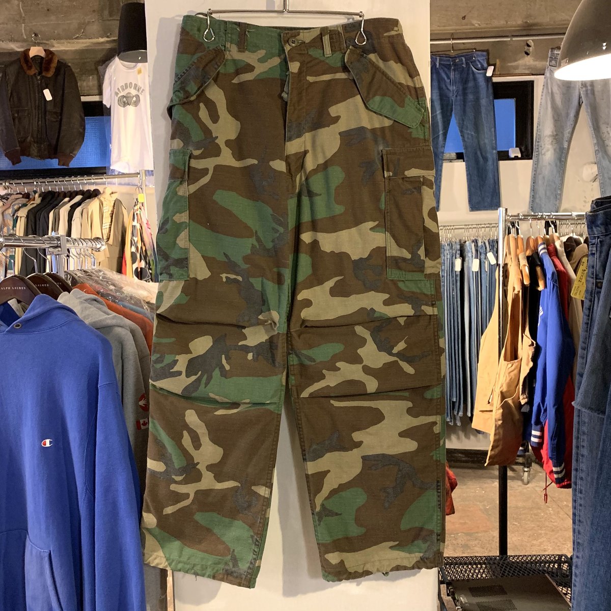80s US ARMY M-65 Field Pants ウッドランドカモ フィールド