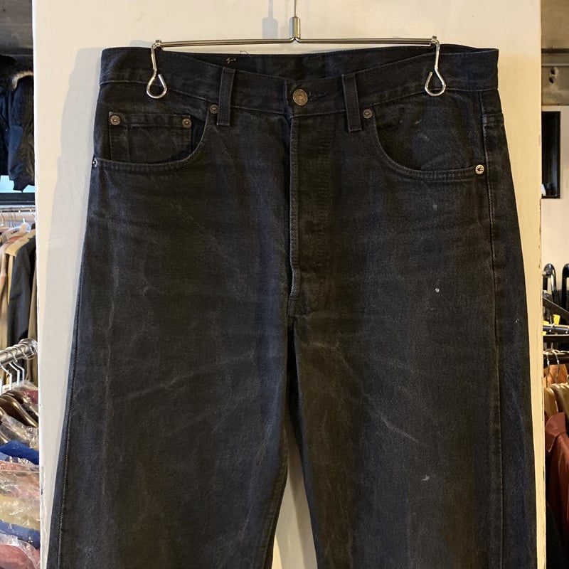 美品1994年製USA製リーバイス501 後染めブラックジーンズ W31 L30 美品1994年製USA製リーバイス501 後染めブラックジーンズ W31