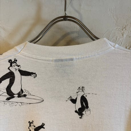 80s　SCREEN STARS　S/S Tシャツ　Hamm's Beer　USA製　Size L　ビールTシャツ　ハムズビール　ハムズベアー　(S5670)