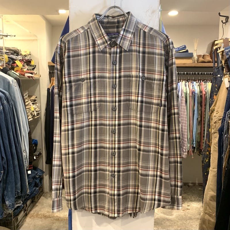 MENs L  パタゴニア ロングスリーブ ピマコットン シャツ Long-Sl