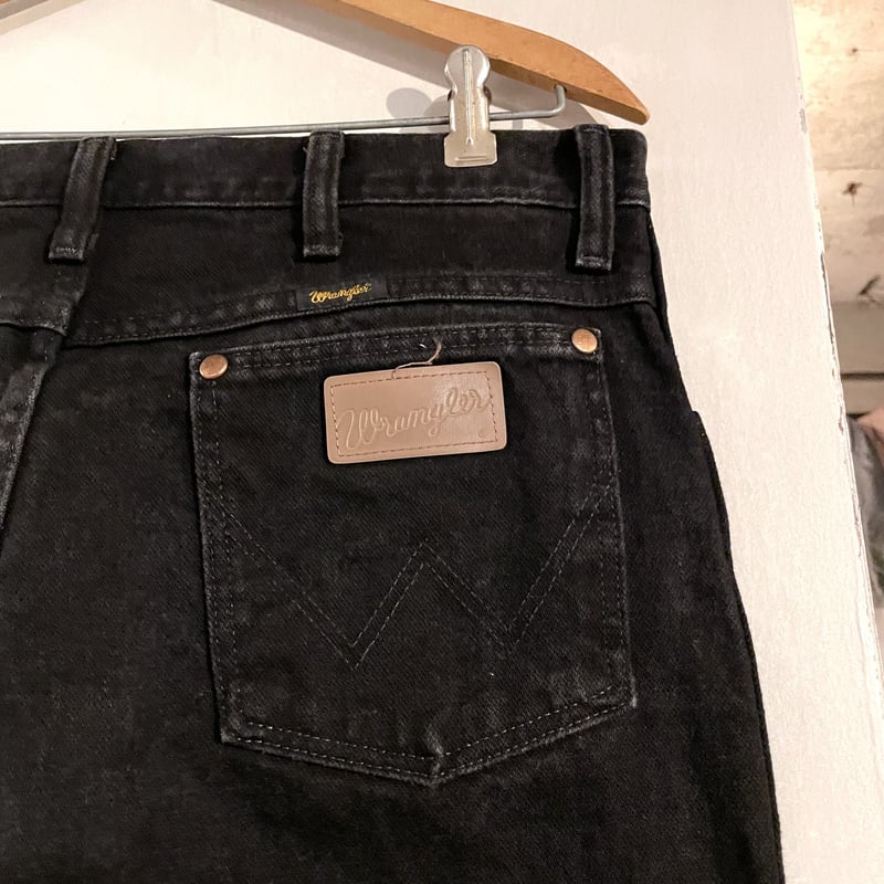 Wrangler 936WBK ブラックデニムパンツ 32×30 ラングラー (S2557)