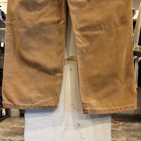 Dickies　ダック地　ペインターパンツ　ディッキーズ　ワークパンツ　ブラウン　雰囲気系　33×31 　(S5464)