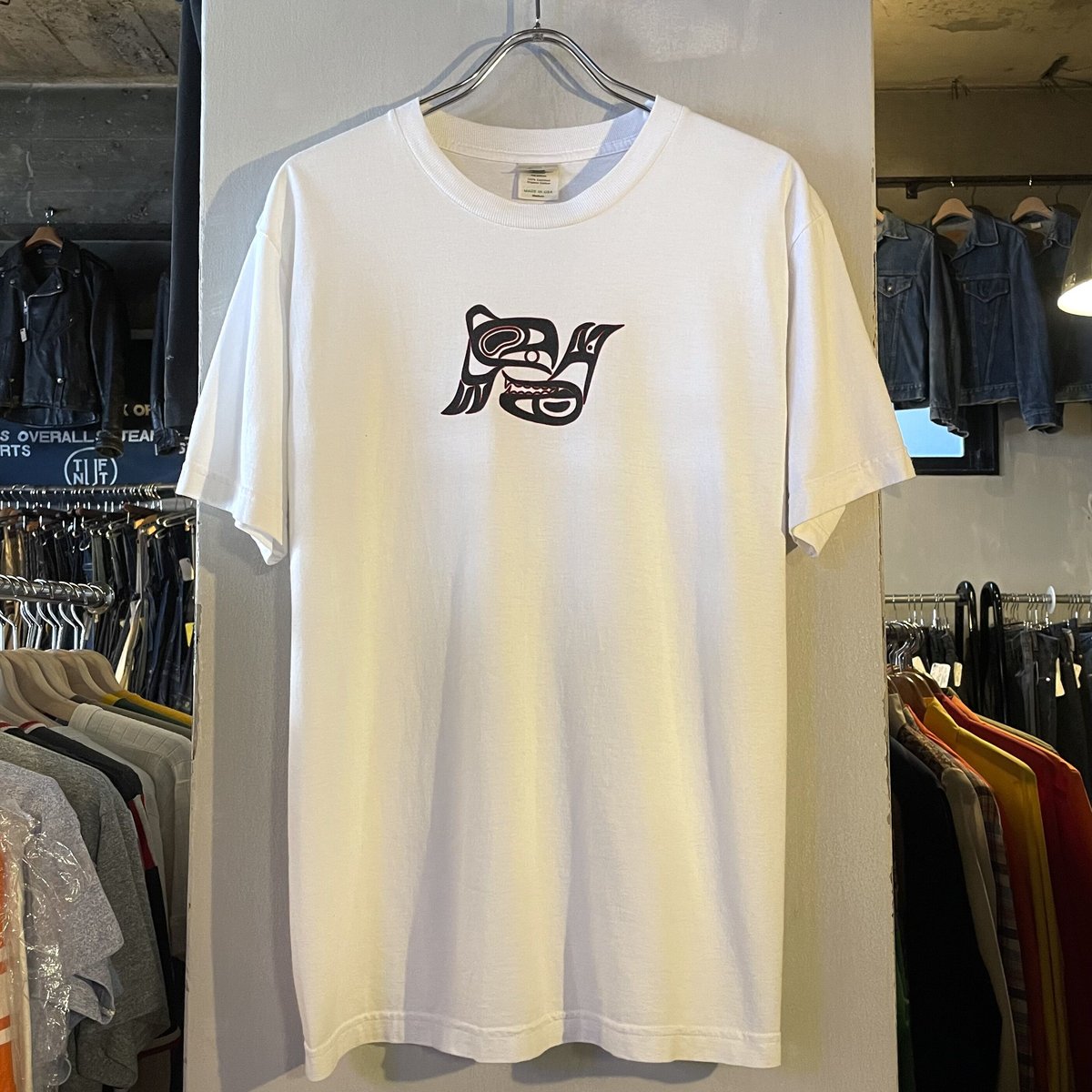 90s Organic BAYSIDE S/S ネイティブTシャツ ハイダ族 USA製 (S3
