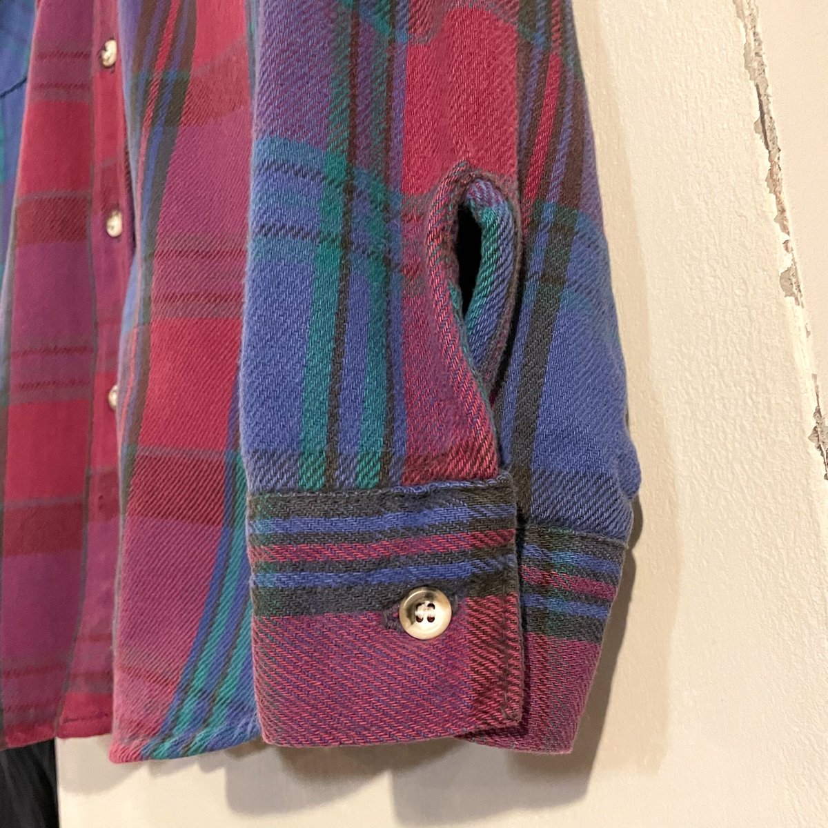 80s USA製 FIVE BROTHER チェックネルシャツ M 80s FIVE BROTHER L/S ネルシャツ USA製 Size M ファイブブラザー