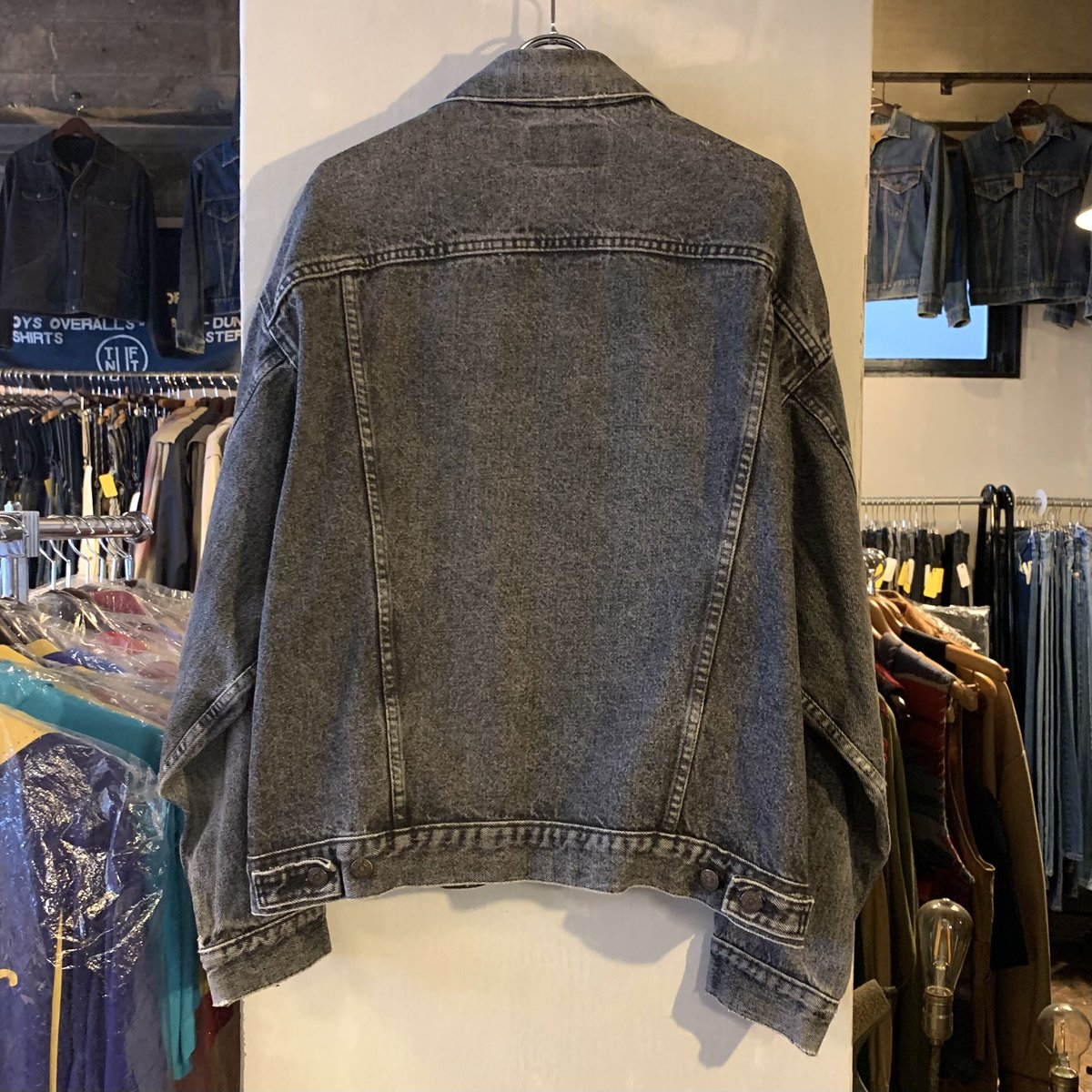 先染め‼︎ 80s リーバイス USA製 70507 ブラック デニムジャケット 80s USA製 Levi'sリーバイス 70507 先染め ブラック デニム