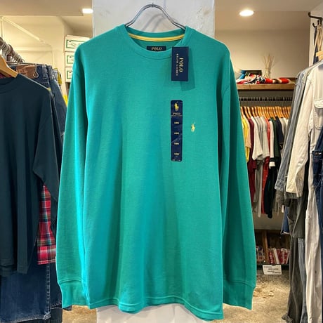 POLO Ralph Lauren　ロングスリーブサーマルTシャツ　DEAD STOCK　ミントグリーン　ラルフローレン　(S1362)