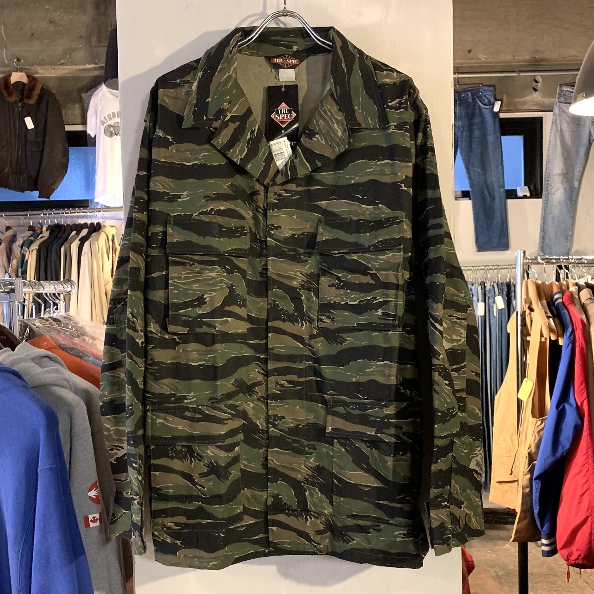 ☆DEADSTOCK☆ TRU-SPEC CIVILIAN BDUジャケット タイガーカモ ミ