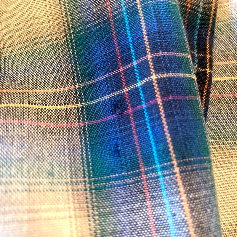 70s PENDLETON L/S ウールシャツ M USA製 オンブレチェック ペン