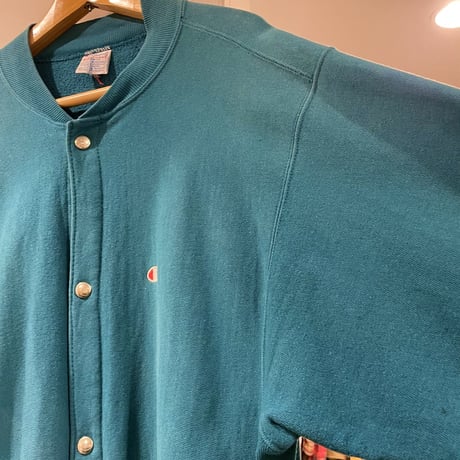 Champion reverse weave　90s　USA製　リバースウィーブ　スナップカーディガン　(S0534)