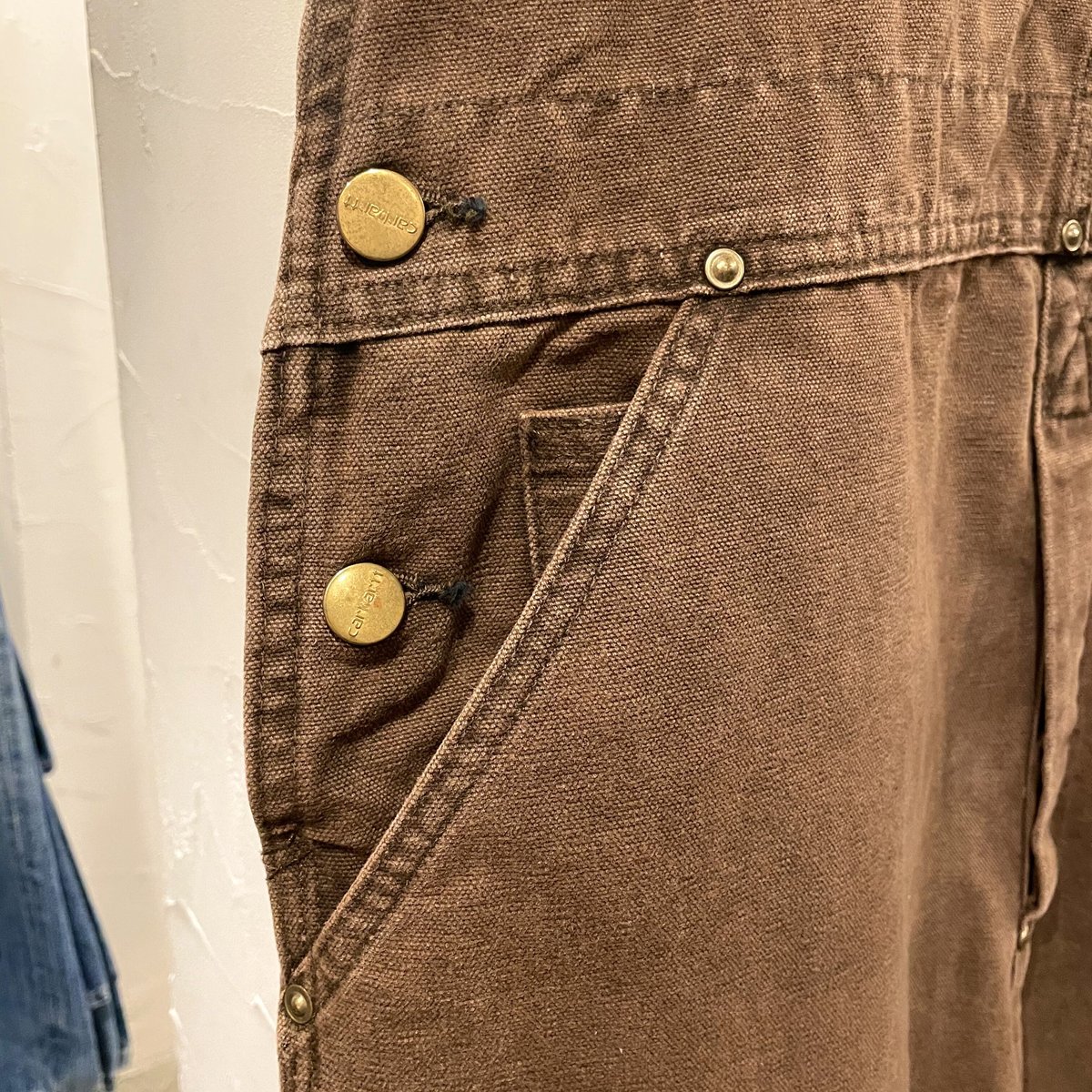 carhartt 90s USA製 ダックオーバーオール ダブルニー ワーク