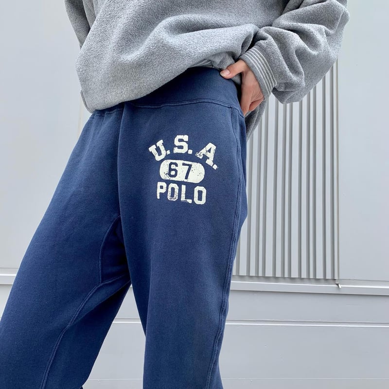 POLO Ralph Lauren スウェットパンツ ネイビー ラルフローレン (S1851)...