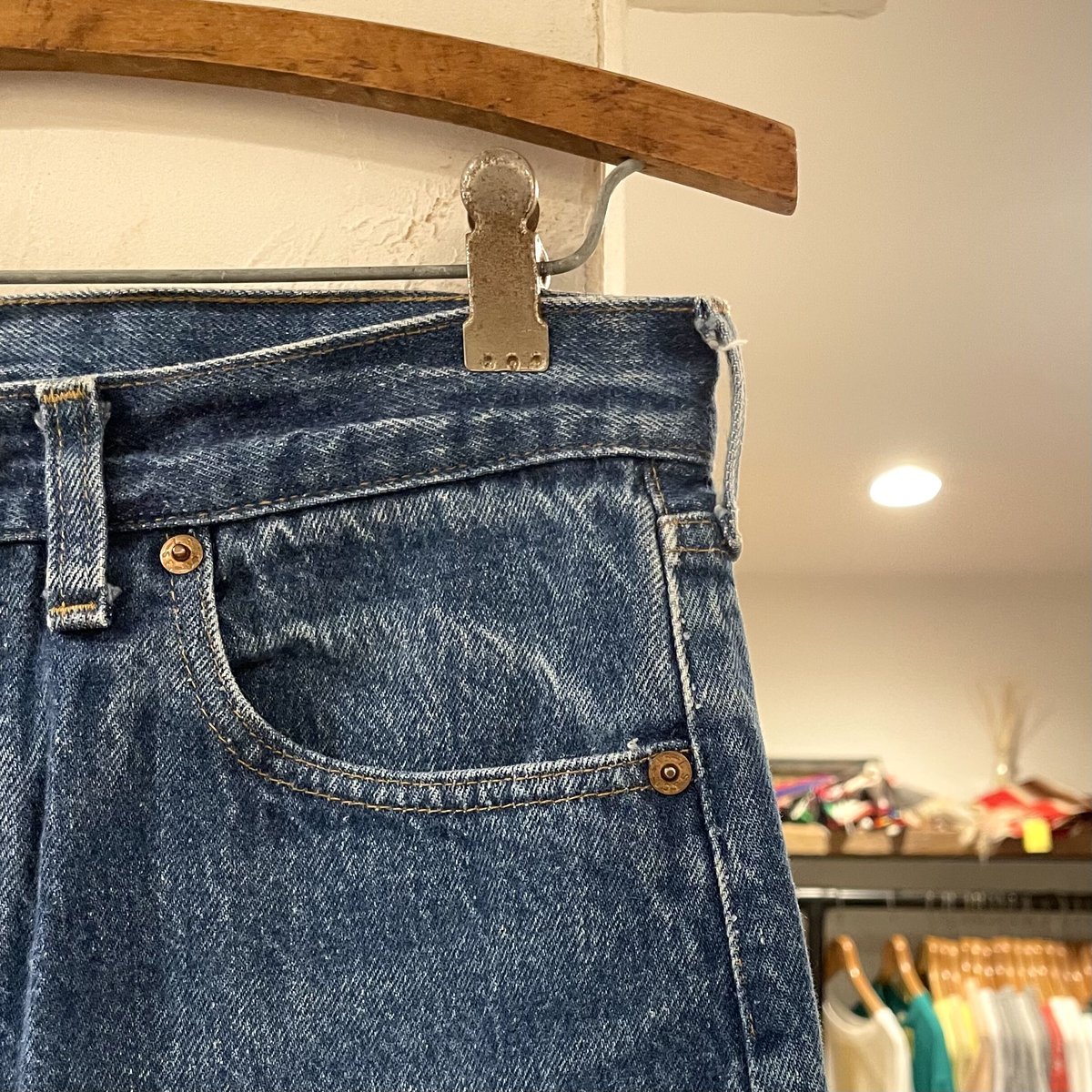 Levi's  年代 リーバイス 内股シングル 黒カンヌキ 脇割 裾裏