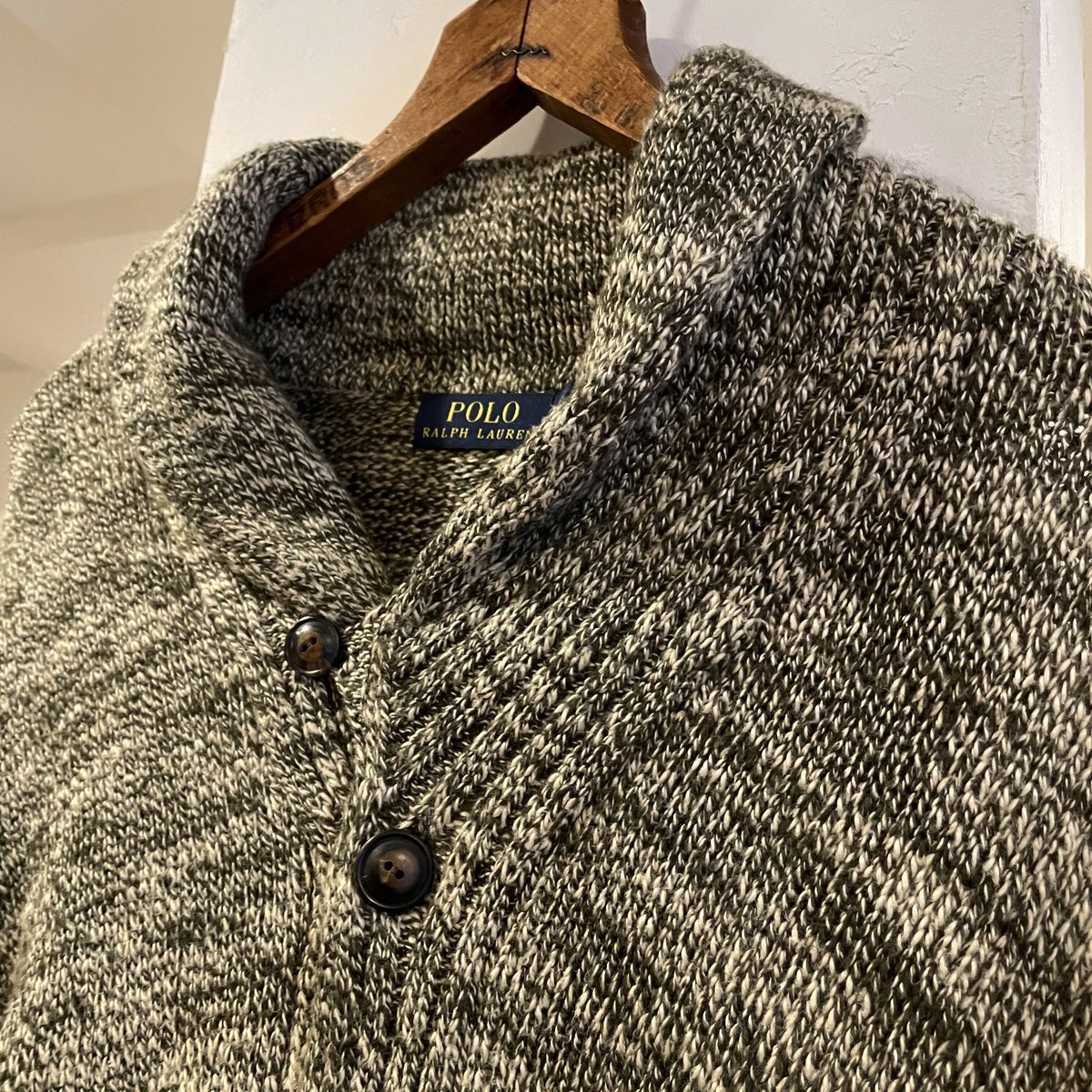 【POLO RALPH LAUREN】ショールカラー　カーディガン POLO RALPH LAUREN（メンズ） マールド コットン ショールカラー