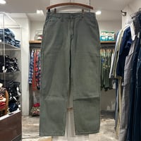 Dickies　ダック地　ペインターパンツ　ディッキーズ　ワークパンツ　モスグリーン　34×32 　(S5082)