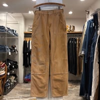 Carhartt　Double Knee Pants　28×31　ダック地　ペインターパンツ　ダブルニー　ワークパンツ　カーハート　ダークブラウン系　USA製　(S5652)