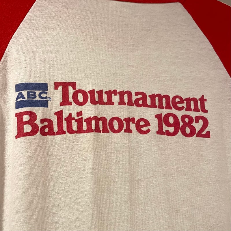 Hanes 80s ビンテージ　ラグランTシャツ　七分袖カットソー 1983年 80s Hanes ラグラン Tシャツ USA製 Size L Winston ©1982 (