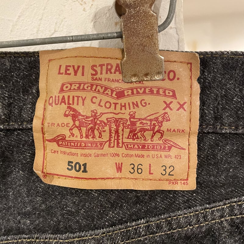 Levi's 501 90年代リーバイス 501 先染めブラックデニムパンツ Levi's 501 90年代リーバイス 501 先染めブラックデニムパンツ