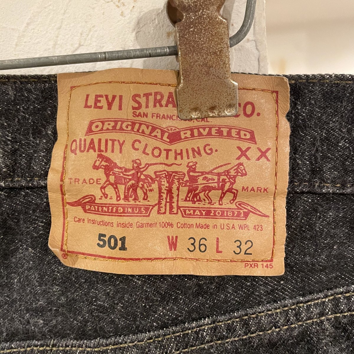 Levi's 501 90年代リーバイス 501 先染めブラックデニムパンツ Levi's 501 90年代リーバイス 501 先染めブラックデニムパンツ