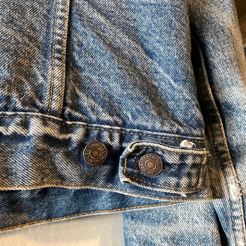 80sLevi’s 70506 0316USA製サイズ42 1987年 80s Levi's 70506 0316 デニムジャケット USA製 Size 42L ブラ