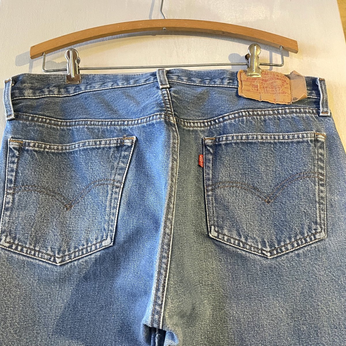 80s Levi's 501 35×33 赤耳 ボタン裏555 ヴィンテージデニム USA製 